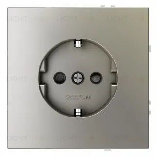 Розетка со шторками Voltum S70 VLS040204 (шелк)