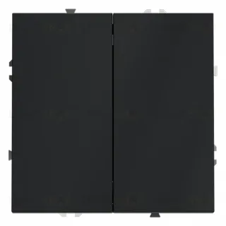 Выключатель с самовозвратом двухклавишный Voltum S70 VLS020607 (графит)