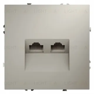 Розетка компьютерная двойная Voltum S70 VLS060203 (кашемир)