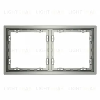 Рамка на 2 поста Voltum S70 VLS100205 (сталь)
