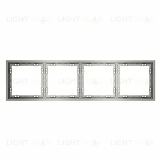 Рамка на 4 поста Voltum S70 VLS100405 (сталь)