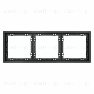 Рамка на 3 поста Voltum S70 VLS100307 (графит)