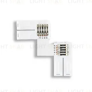Соединитель угловой L для светодиодной ленты Ambrella Light 5050 12/24V (5 конт.) (10шт) GS6751