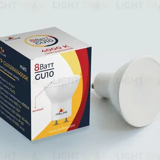 Светодиодная лампа Italline TP GU10/8W/4000K matt