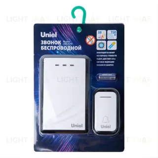 Беспроводной звонок Uniel UDB-017W-R1T1-38S-150M-WH/BL UL-00011373