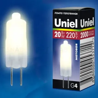 Лампа галогенная Uniel JC-220/20/G4 FR 01823