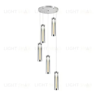 Каскадная люстра Indigo Rilucente 11061/5P Chrome V000147L