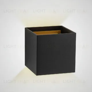 Настенный светильник AM Group AM112-2X5W-BK+GD