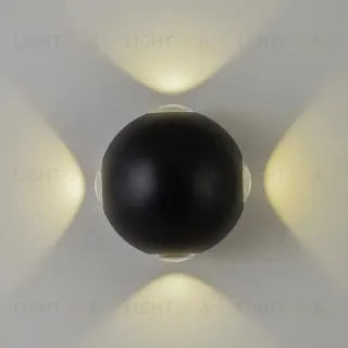 Уличный настенный светильник AM Group AM303-4X3 W BK 4000K