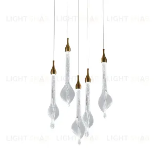 Подвесной светильник Delight Collection OD2433-5 gold/clear