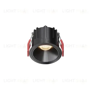 Встраиваемый светильник Maytoni Alfa LED DL043-01-10W3K-RD-B-1
