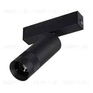 Трековый магнитный светильник Arlight MAG-SPOT-ZOOM-25-R35-7W Warm3000 (BK, 20-55 deg, 24V) 052346