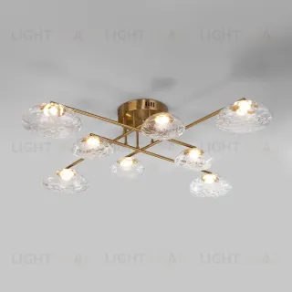 Потолочная люстра Eurosvet Ripple 50389 LED латунь a069026