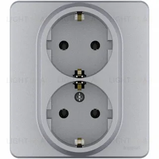 Розетка двойная с/з Legrand Inspiria 673752