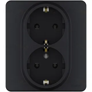 Розетка двойная с/з Legrand Inspiria 673753