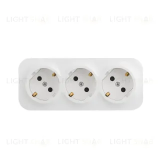 Розеточный блок двойной с/з со шторками Legrand Quteo 782238