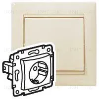 Розетка с/з со шторками Legrand Valena Classic 695613