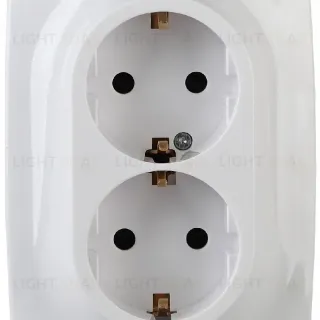 Розетка 2x2P+E Schuko Эра 12-2106-01 Б0031228