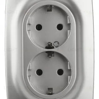 Розетка 2x2P+E Schuko Эра 12-2106-03 Б0031230