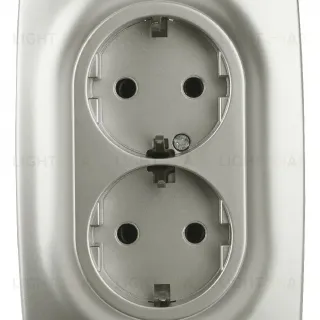 Розетка 2x2P+E Schuko со шторками Эра 12-2108-15 Б0036451