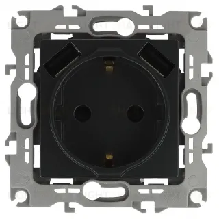 Розетка 2P+E со шторками и 2xUSB Эра 12-4109-05 Б0047844