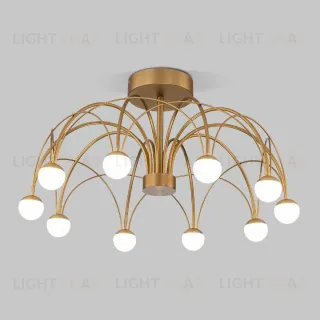 Люстра на штанге Eurosvet Ragno 90031/10 LED золото a069303