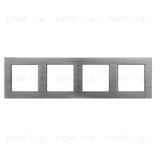 Рамка на 4 поста Arlight FRM-PRESTO-ALS-4-GR 043863
