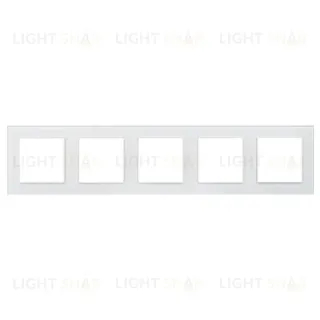 Рамка на 5 постов Arlight FRM-GLARE-GS-5-WH 043805