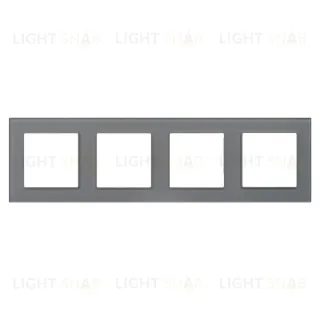Рамка на 4 поста Arlight FRM-GLARE-GS-4-GR 043804