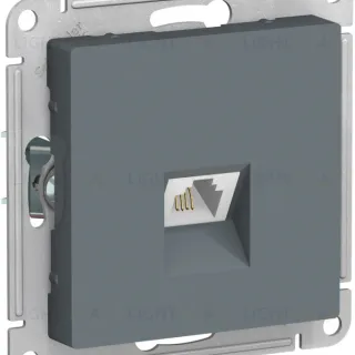 Розетка телефонная RJ11 Systeme Electric AtlasDesign Грифель ATN000781