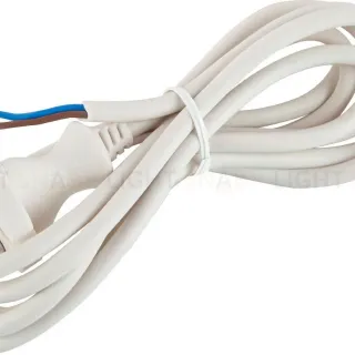 Шнур сетевой с вилкой Эра UX-2x0,75-1,5m-W Б0048680