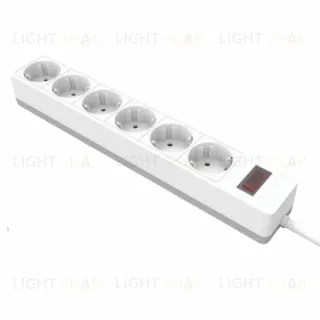 Сетевой фильтр 6-местный с/з Stekker Optima HM20-61-02 50095