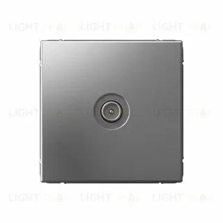 TV Розетка оконечная 1DB Systeme Electric ArtGallery Сталь GAL000991