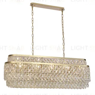 Подвесная люстра Newport Tiffany 8530/120 C oval gold polished М0070717