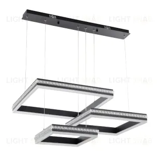Подвесная люстра LED4U 8596-500-400-300 BK 8596-500-400-300 BK