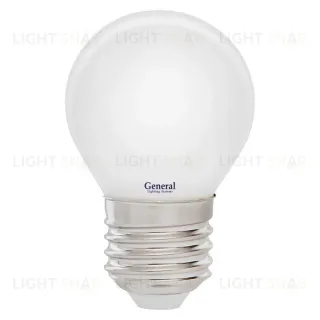 Филаментная светодиодная лампа General GLDEN-G45S-M-8-230-E27-6500 654700