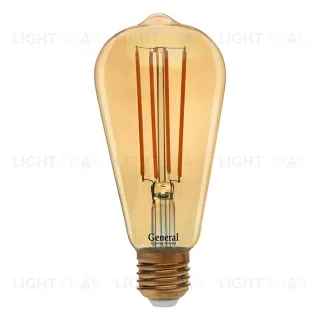 Светодиодная лампа General GLDEN-ST64S-DEM-13-230-E27-2700 686900