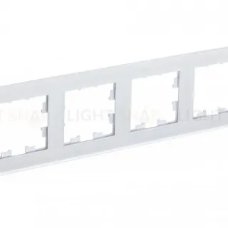 Рамка 4-ая Systeme Electric AtlasDesign Nature Матовое стекло белый ATN330104