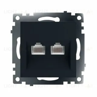 Розетка компьютерная 2-местная RJ-45 Stekker Катрин GLS00-7109-05 50007