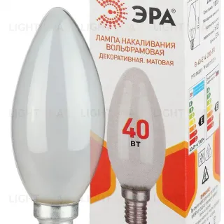 Лампа накаливания Эра B-40-E14-230-FR свечка Б0066378