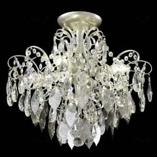 Потолочный светильник Crystal Lux ESMIRALDA PL4 SILVER