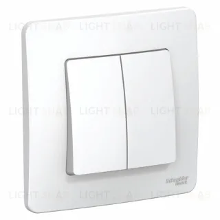 Выключатель 2-клавишный 10А Systeme Electric Blanca внутр BLNVS010501