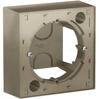 Коробка для наружного монтажа Systeme Electric AtlasDesign Шампань ATN000500