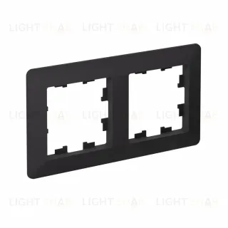 Рамка 2-ая Systeme Electric AtlasDesign Air Карбон/дымчатый черный ATN221002