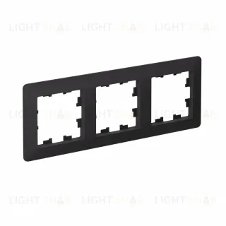 Рамка 3-ая Systeme Electric AtlasDesign Air Карбон/дымчатый черный ATN221003