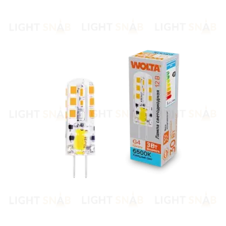 Светодиодная лампа WOLTA 3Вт 6500K G4 матовая WSTD-JC-12V3W6KG4-S