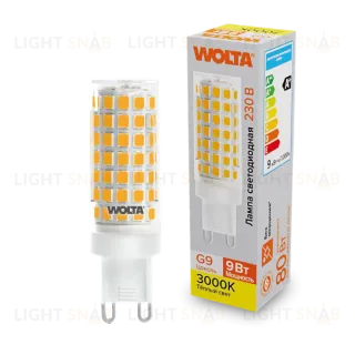 Светодиодная лампа WOLTA 9Вт 3000K G9 кукуруза матовая WSTD-JCD-9W3KG9-C