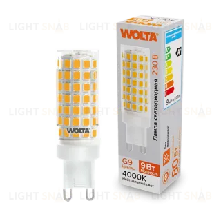 Светодиодная лампа WOLTA 9Вт 4000K G9 кукуруза матовая WSTD-JCD-9W4KG9-C