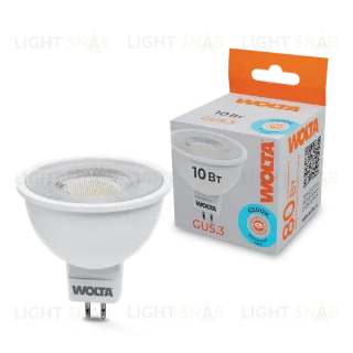 Светодиодная лампа WOLTA 10Вт 6500K GU5.3 матовая WSTD-MR16-220V10W6KGU5.3-L