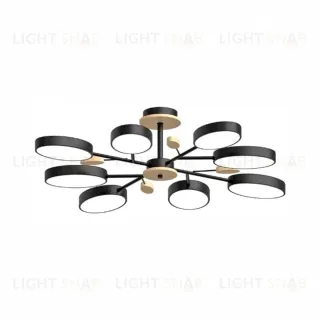 Люстра на штанге LED4U L3221-850 BK